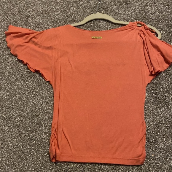 Vintage Baby Phat embroidered “melon orange” T-shirt with gold & copper beads. - Picture 8 of 12